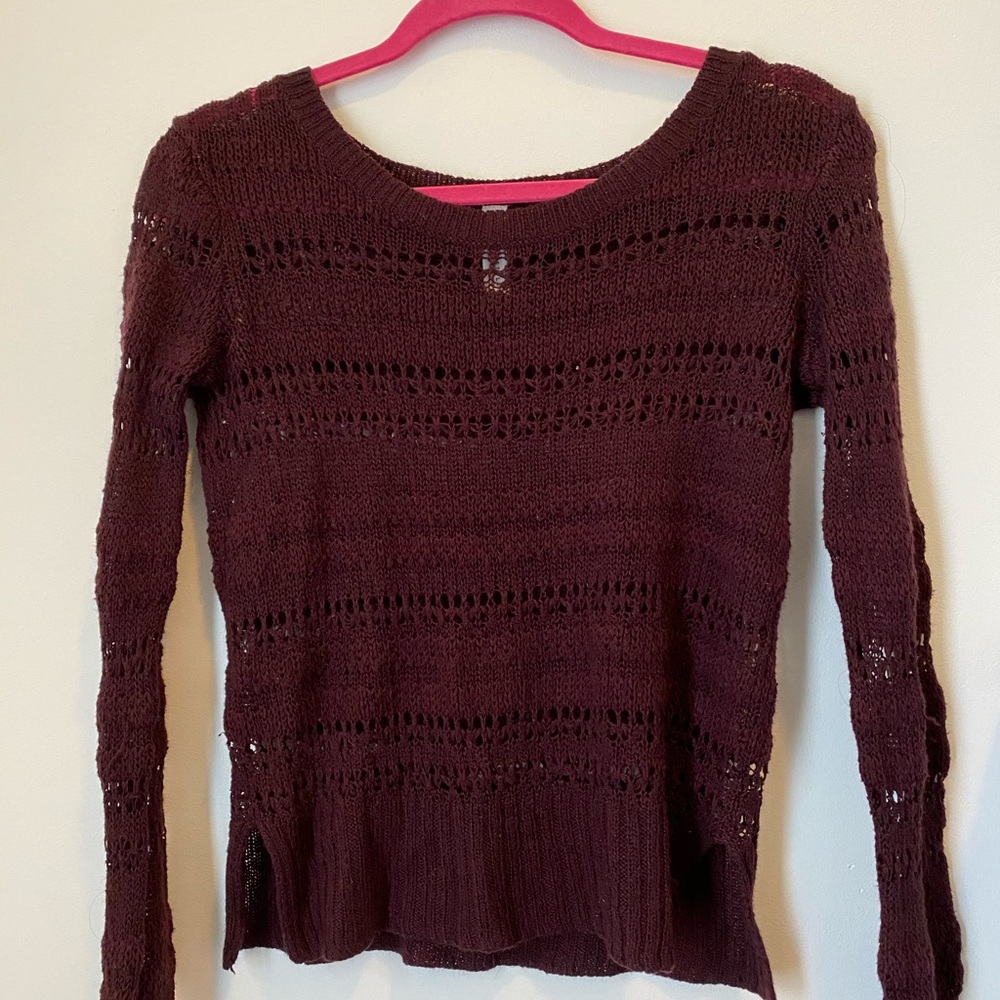 Burgundy sweater